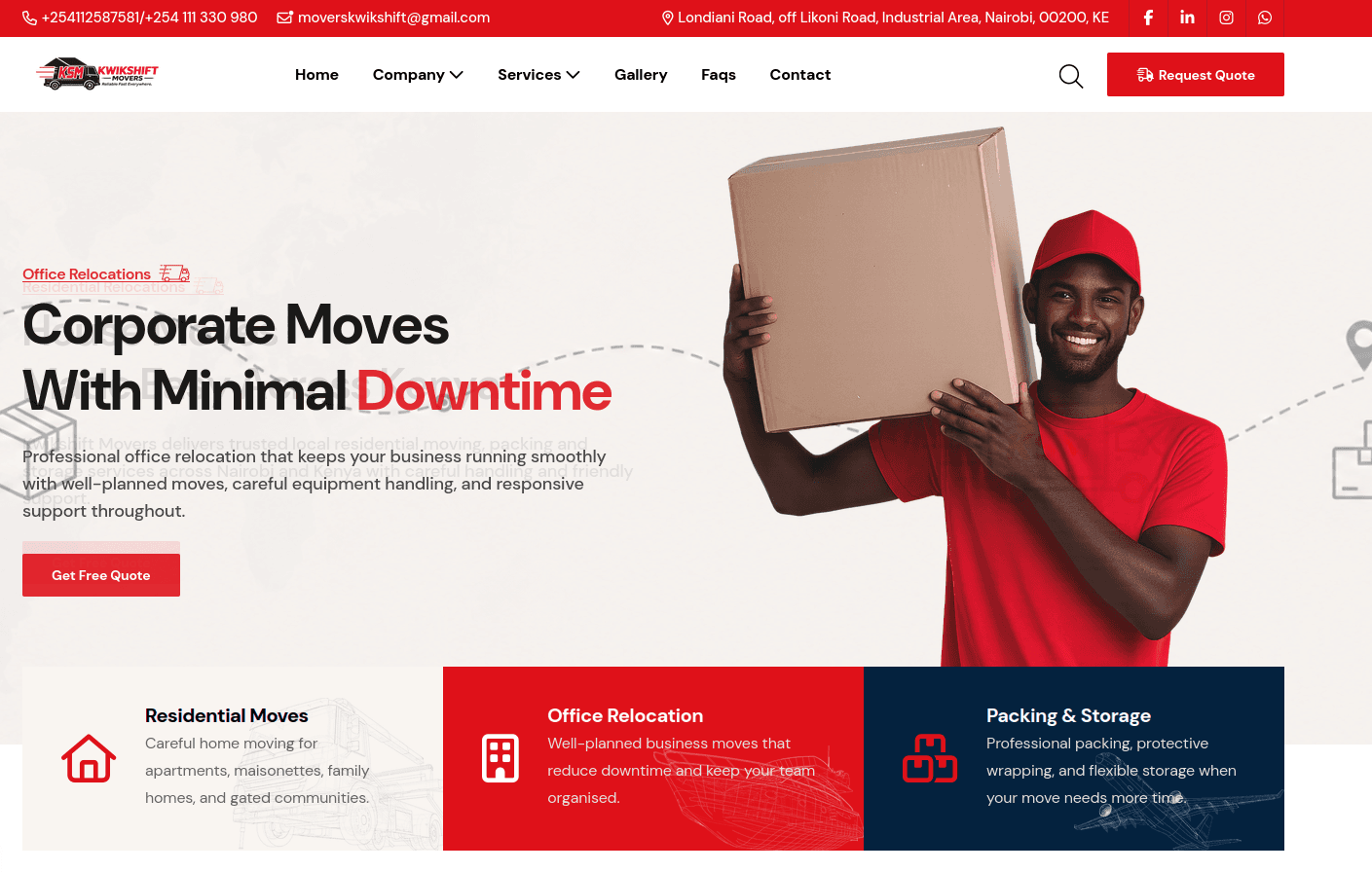 Kwikshift Movers case study preview